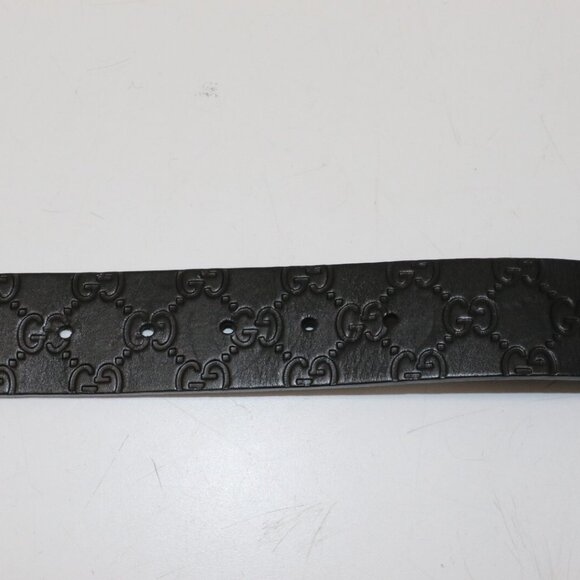 GUCCI Men's GG Monogram Square Interlocking Leather Belt Size 34 - Picture 16 of 16